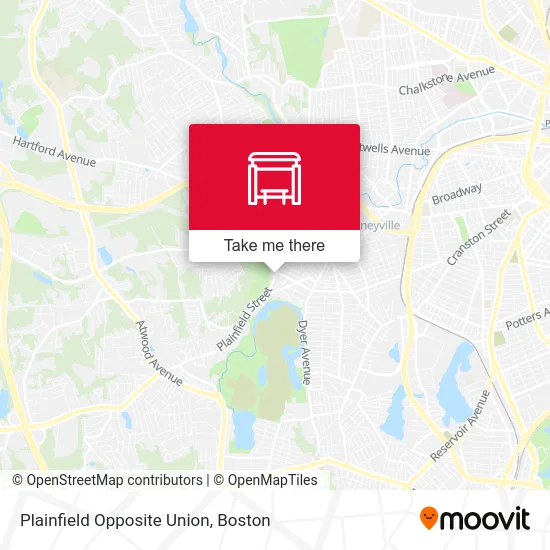 Plainfield Opposite Union map