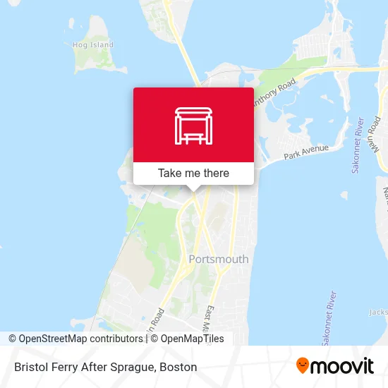 Bristol Ferry After Sprague map