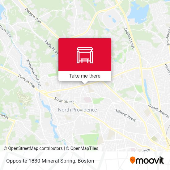 Opposite 1830 Mineral Spring map