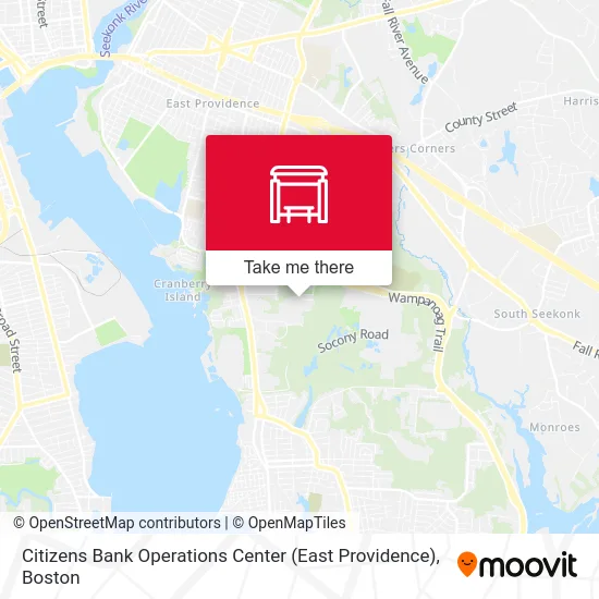 Citizens Bank Operations Center (East Providence) map