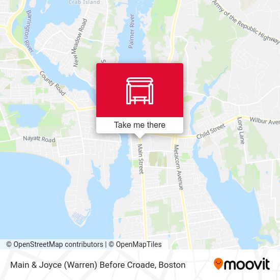 Main & Joyce (Warren) Before Croade map