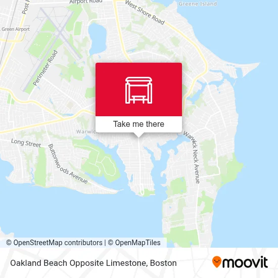 Oakland Beach Opposite Limestone map