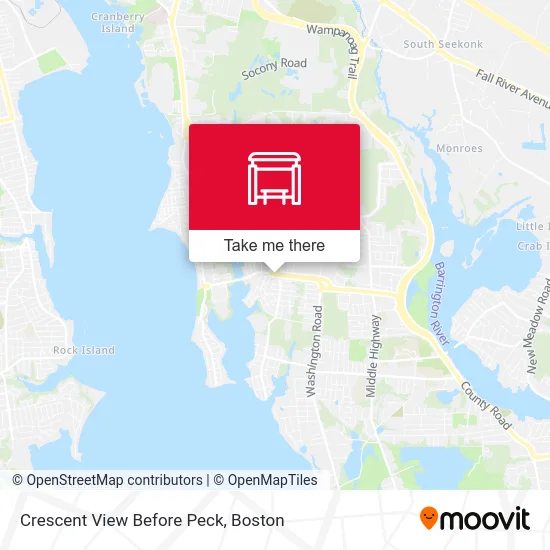 Crescent View Before Peck map