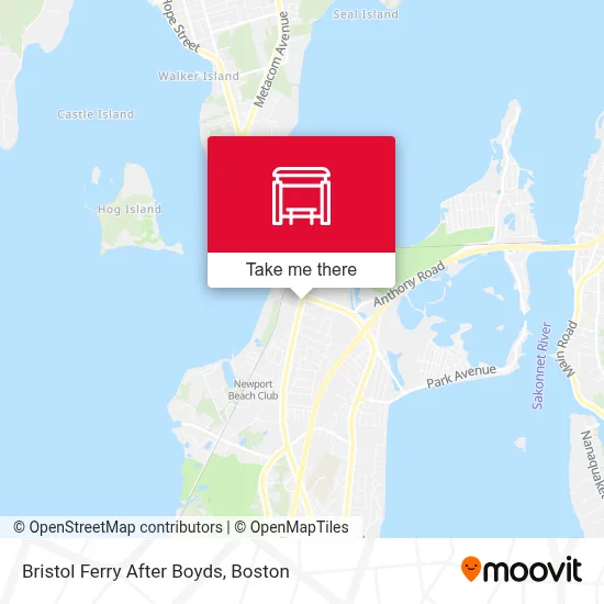 Bristol Ferry After Boyds map