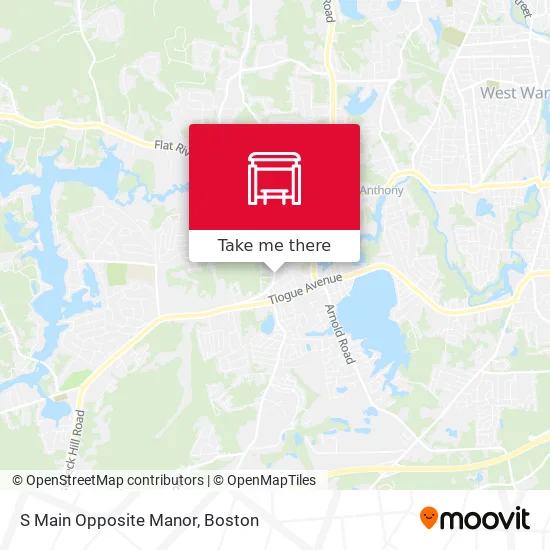 S Main Opposite Manor map