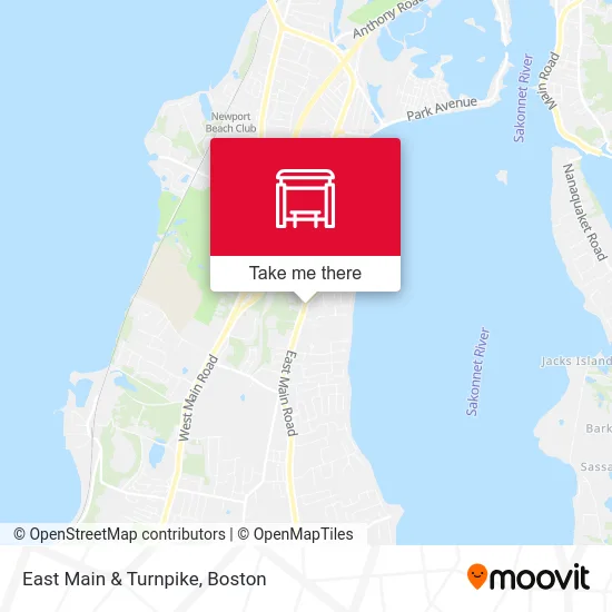 East Main & Turnpike map