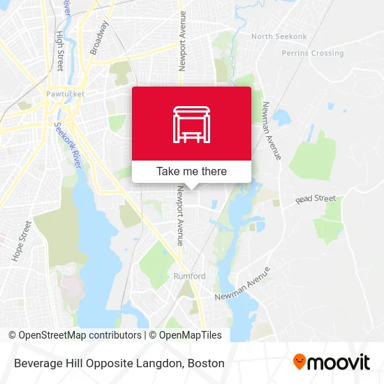 Beverage Hill Opposite Langdon map