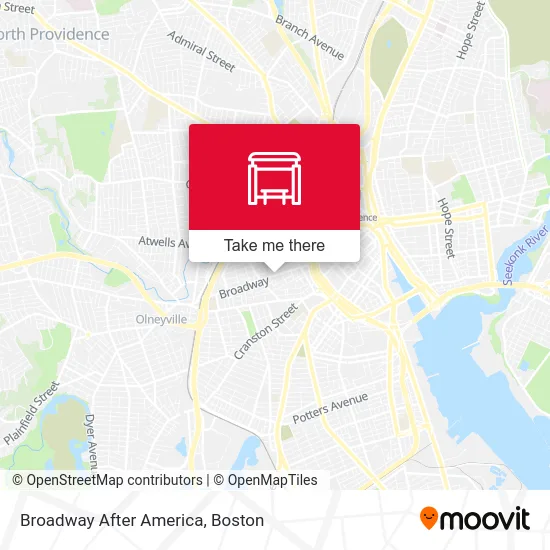 Broadway After America map