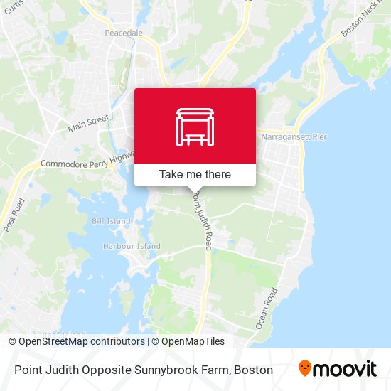 Mapa de Point Judith Opposite Sunnybrook Farm
