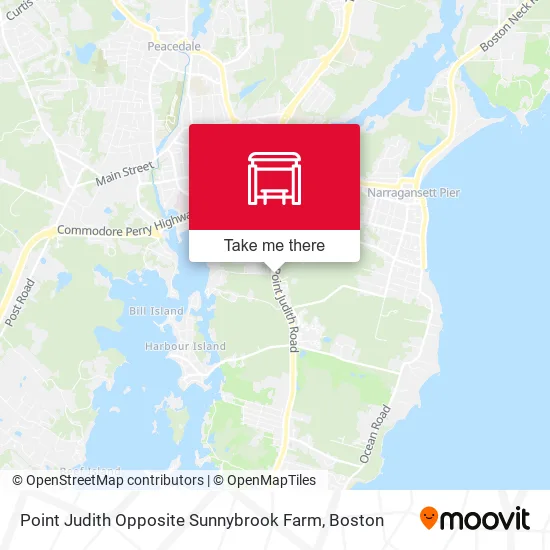 Point Judith Opposite Sunnybrook Farm map