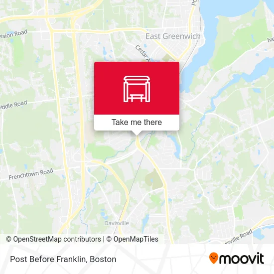 Post Before Franklin map