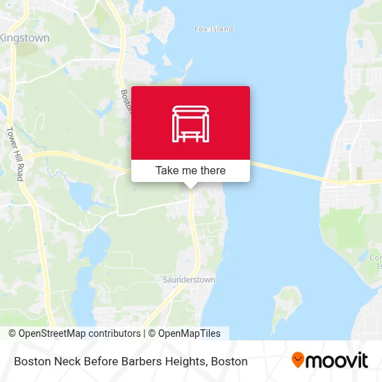 Boston Neck Before Barbers Heights map