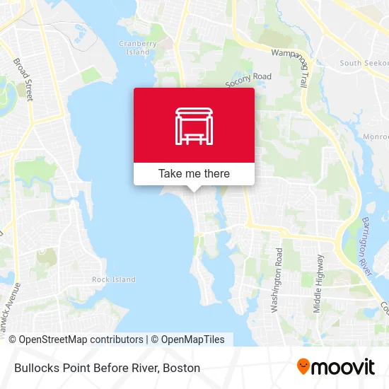 Bullocks Point Before River map