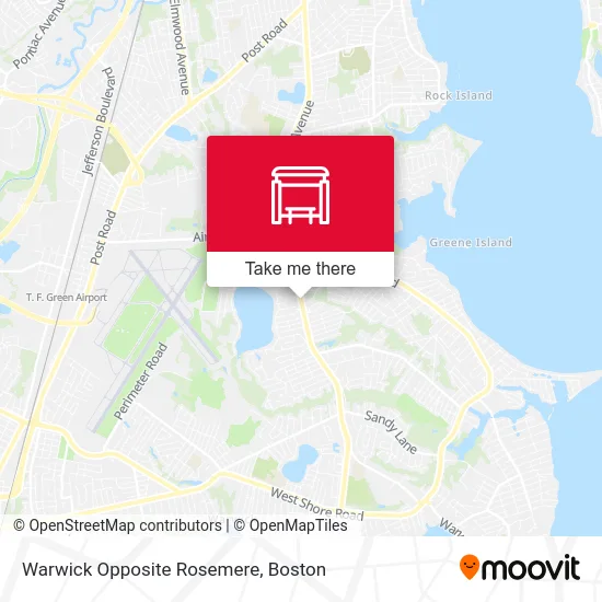 Warwick Opposite Rosemere map