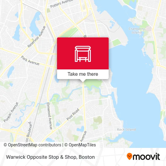 Warwick Opposite Stop & Shop map