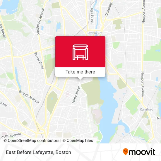 East Before Lafayette map