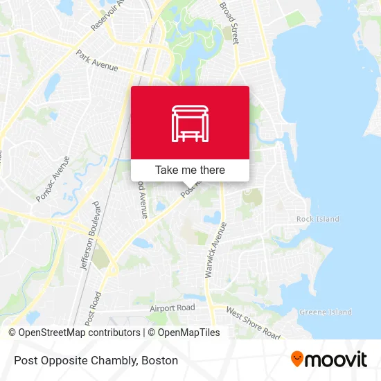 Post Opposite Chambly map