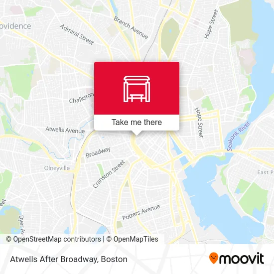 Atwells After Broadway map