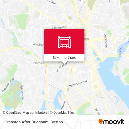 Cranston After Bridgham map