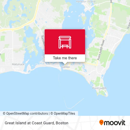 Great Island at Coast Guard map