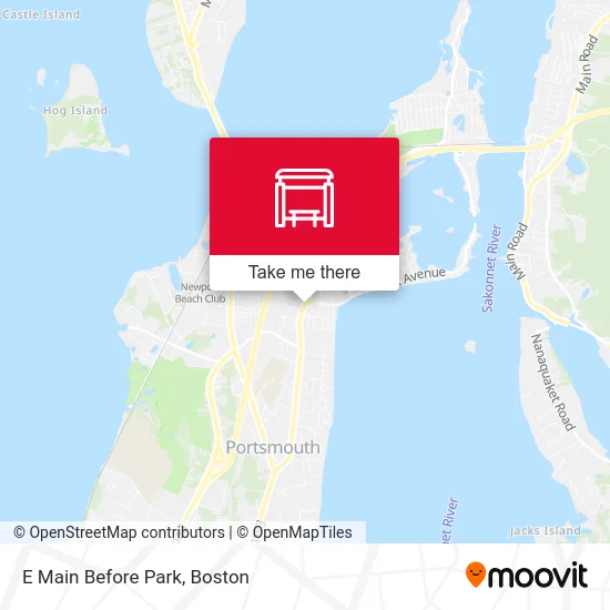 E Main Before Park map