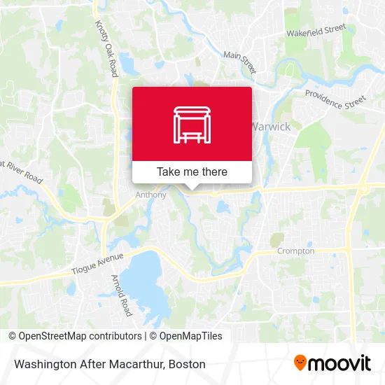 Washington After Macarthur map
