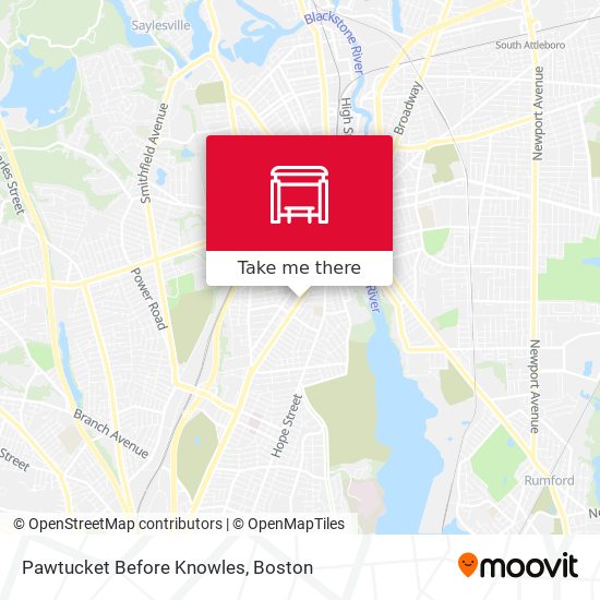 Mapa de Pawtucket Before Knowles