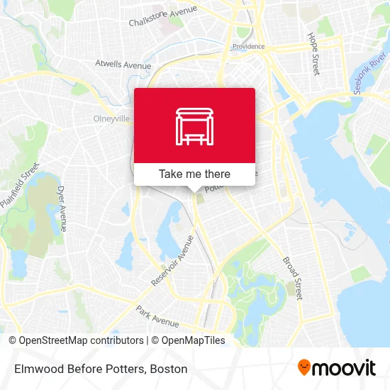 Elmwood Before Potters map