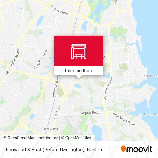 Elmwood & Post (Before Harrington) map