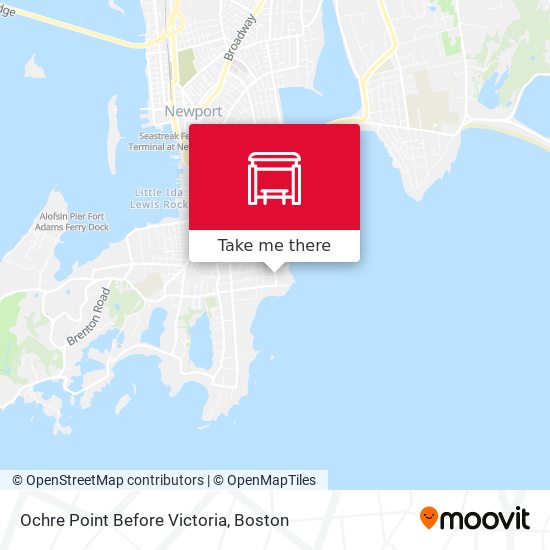 Ochre Point Before Victoria map