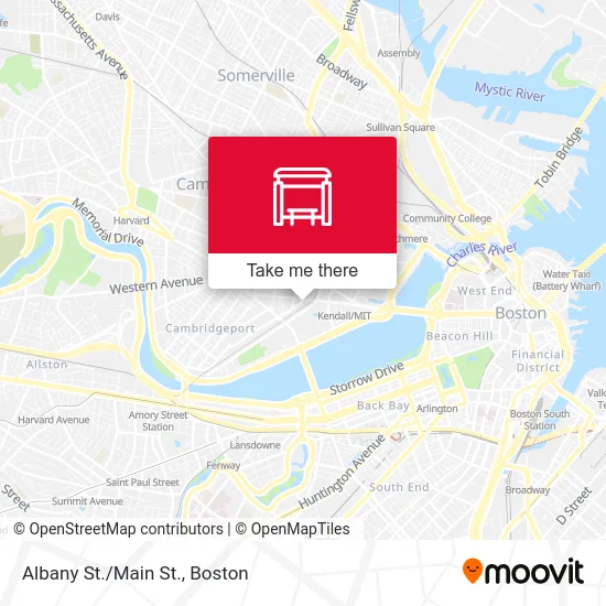 Albany St./Main St. map