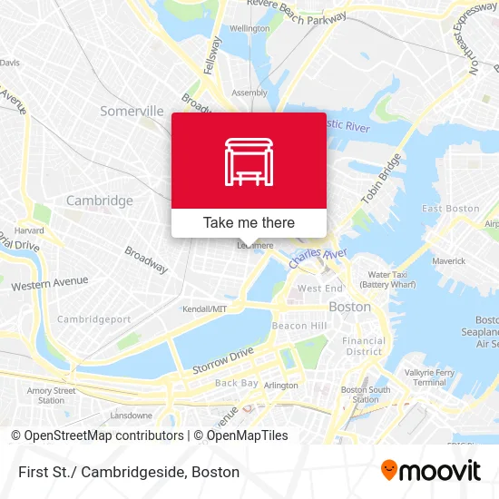 First St./ Cambridgeside map