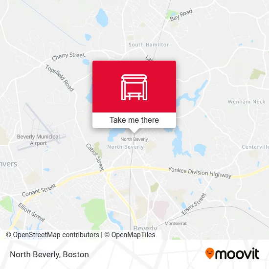 North Beverly map