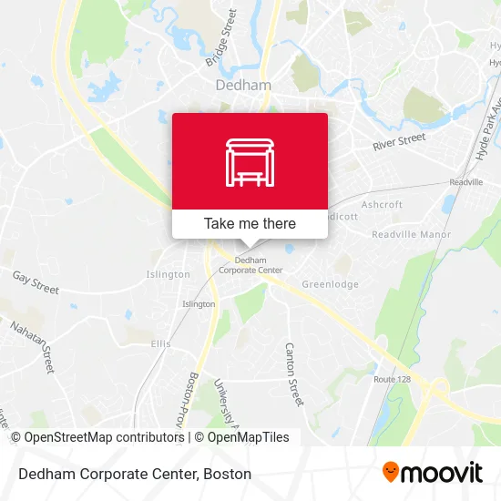 Dedham Corporate Center map