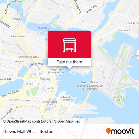 Lewis Mall Wharf map