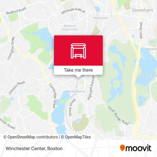 Winchester Center map