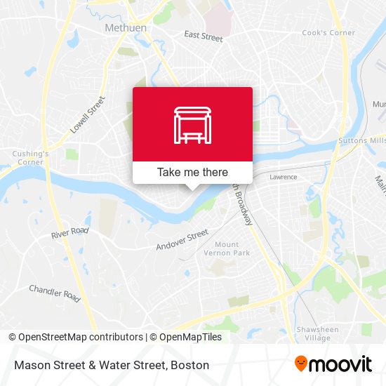 Mason Street & Water Street map