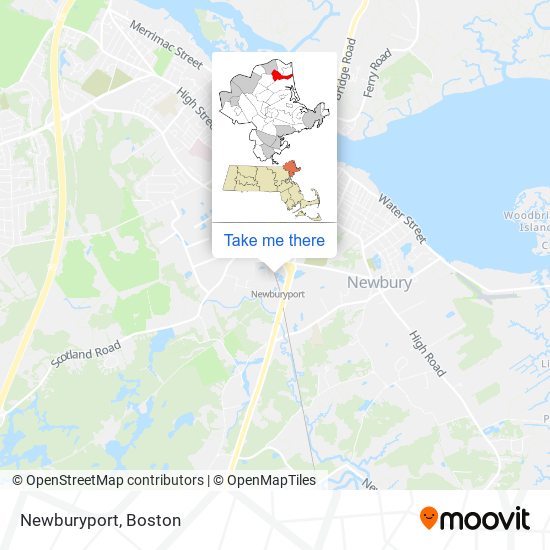 Mapa de Newburyport