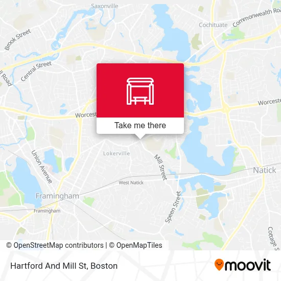 Hartford And Mill St map