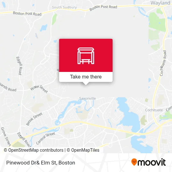 Pinewood Dr& Elm St map