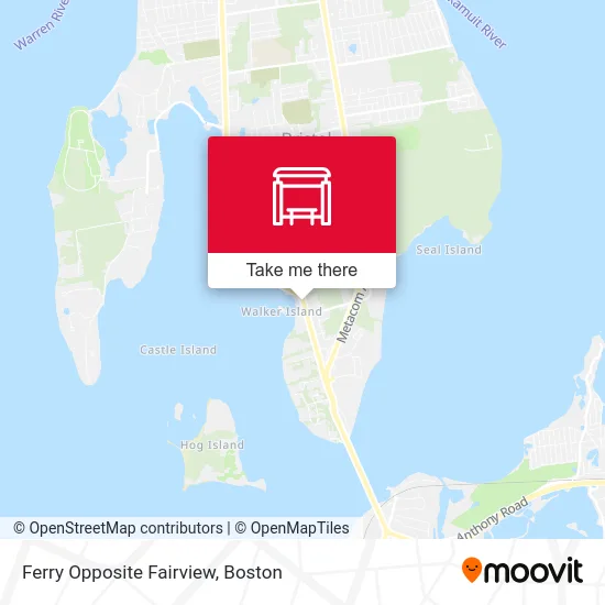 Ferry Opposite Fairview map