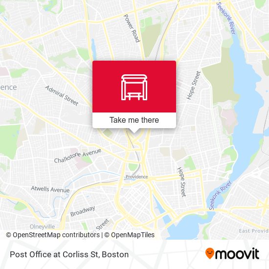 Post Office at Corliss St map
