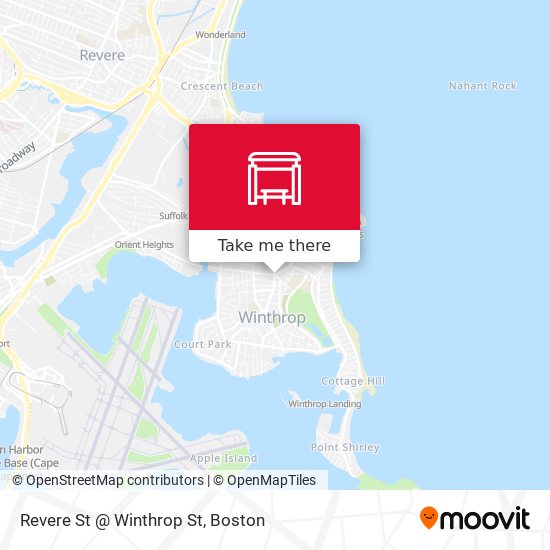 Revere St @ Winthrop St map