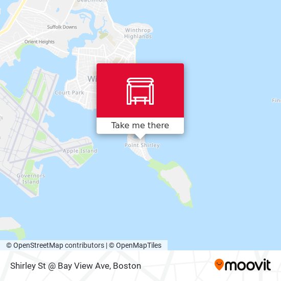 Shirley St @ Bay View Ave map