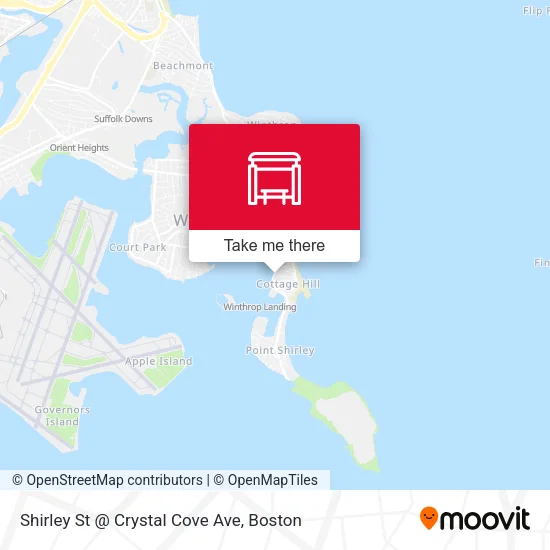 Shirley St @ Crystal Cove Ave map