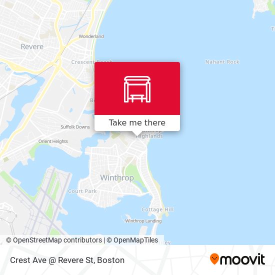 Crest Ave @ Revere St map