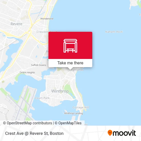 Crest Ave @ Revere St map