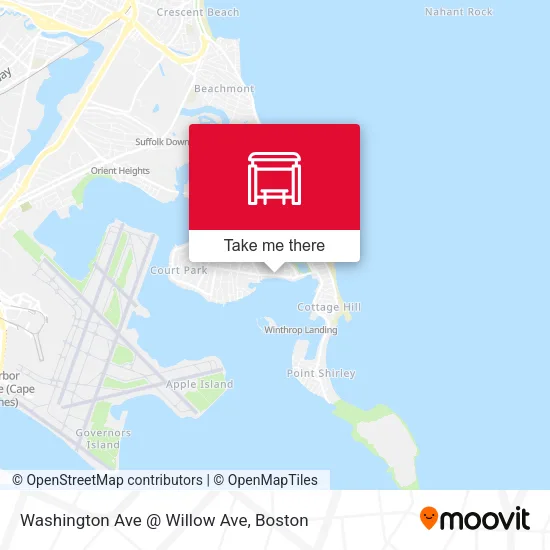 Mapa de Washington Ave @ Willow Ave