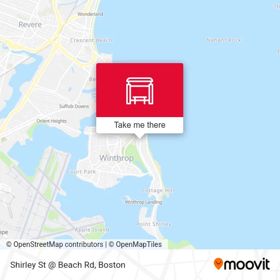Shirley St @ Beach Rd map