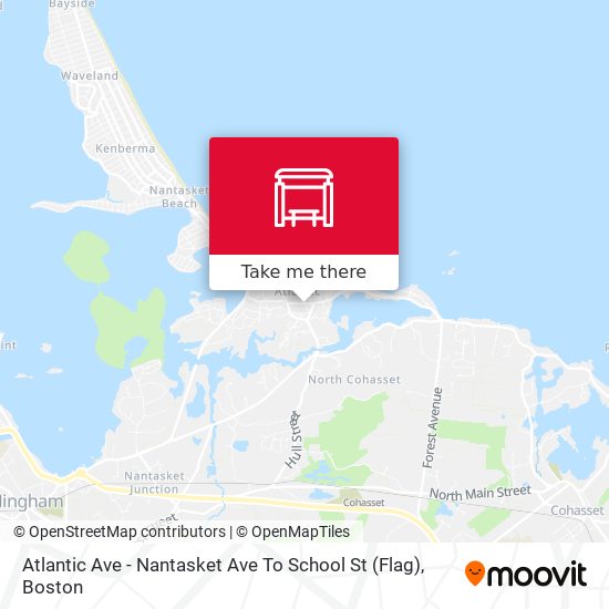 Mapa de Atlantic Ave - Nantasket Ave To School St (Flag)